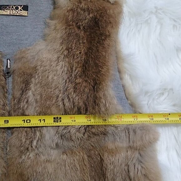 LaRok Luxe 100% Rabbit Fur Vest - Picture 11 of 16